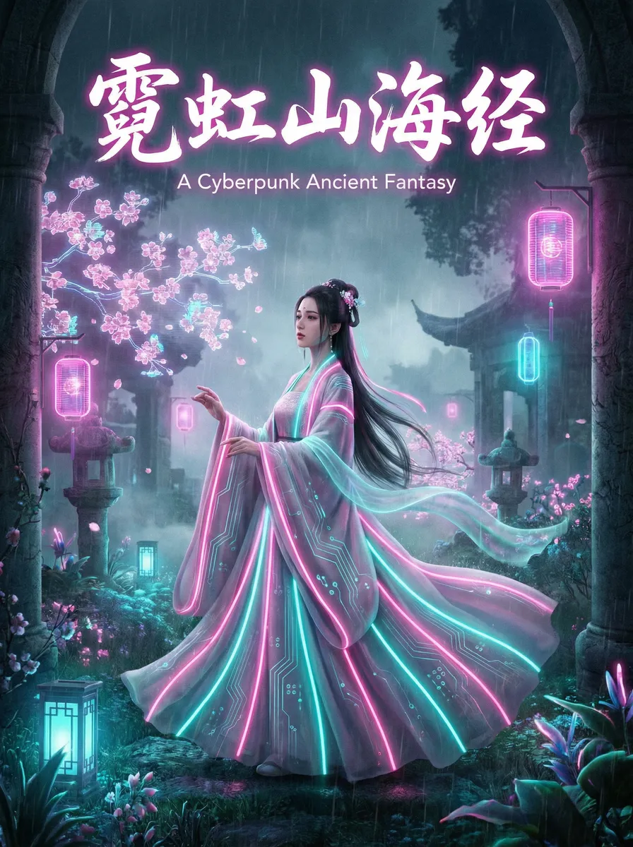 ciu7 古风奇缘短剧 - 霓虹山海经海报